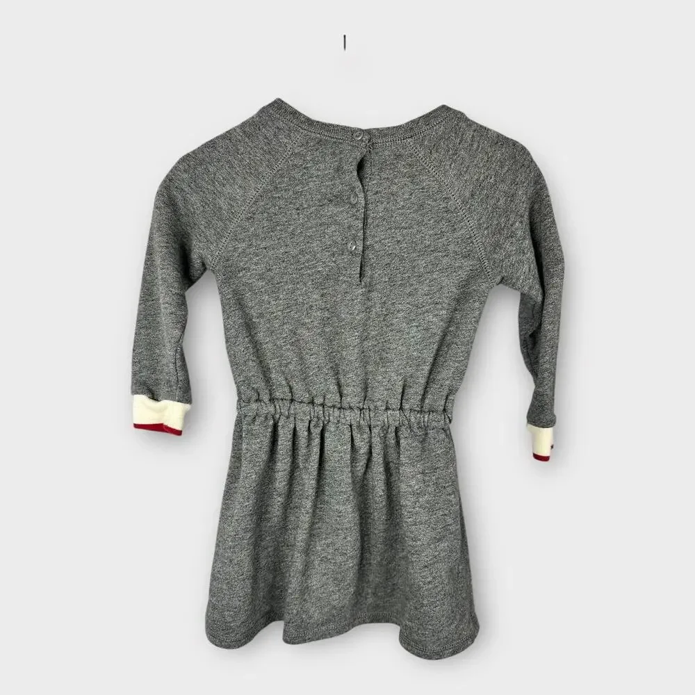 Ralph Lauren Baby Girls 18 Month Long Sleeve Jersey Dress 310629623 Gray